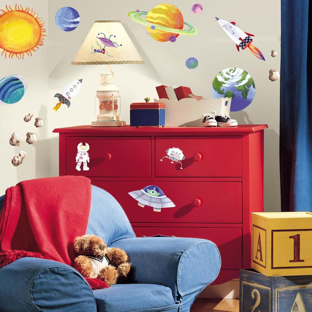 OUTER SPACE PEEL & STICK WALL DECALS Peel And Stick Decals The Mural
